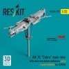 RESKIT RSU32-0175 AH-1G Cobra main rotor with dust and debris deflector (sand shields) early version for ICM kit (3D Printed) 1/32